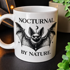 Nocturnal. By Nature. | Gothic Bat Mug